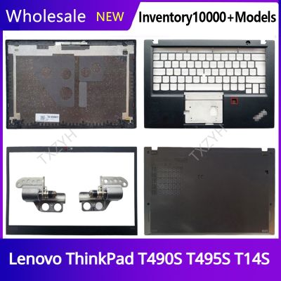 New Original For Lenovo ThinkPad T490S T495S T14S Laptop LCD back cover Front Bezel Hinges Palmrest Bottom Case A B C D Shell