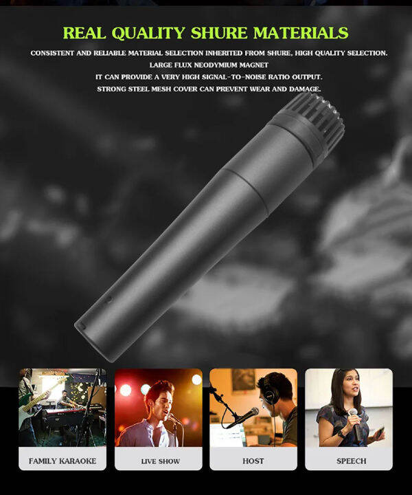 shure-sm58-lc-ไมโครโฟนเสียงไมค์ไร้สายแบบไดนามิกรวมตัวแปลงขาเคสพกพาซิป-sm58-sm-58-sm58lc