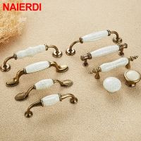 NAIERDI Bronze Creamic Cabinet Handles Knobs Drawer Pulls Kitchen Door Handles Furniture Handle Cabinet Door Furniture Hardware Door Hardware Locks