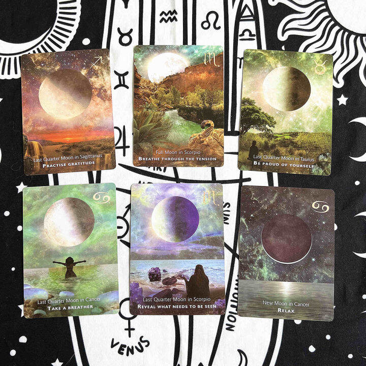 moonology-การ์ดเสี่ยงทาย-ขนาด10-3x7ซม-การ์ดไพ่ทาโรต์44แผ่น-หนังสือคู่มืออิเล็กทรอนิกส์-การ์ดการวิเคราะห์เวอร์ชั่นภาษาอังกฤษ-ไพ่ยิปซี-ไพ่ออราเคิล-ไพ่ทาโรต์-ไพ่ยิบซี-moonology-oracle-tarot-card