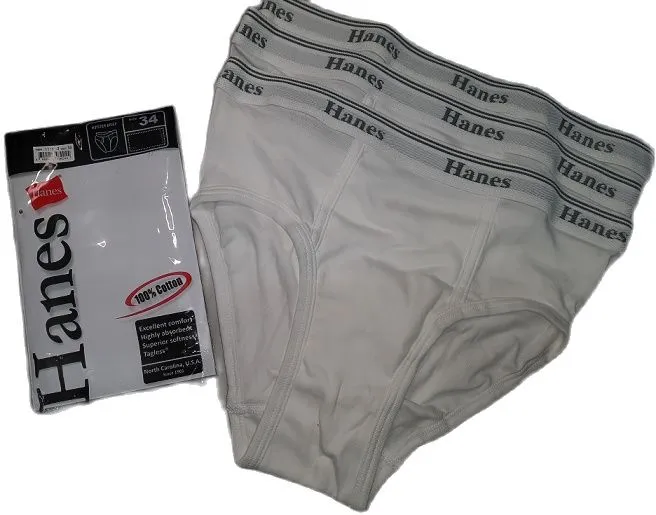 Hanes Hipster Brief Original 3pcs-Pack - Authentic 100% Cotton - White ...