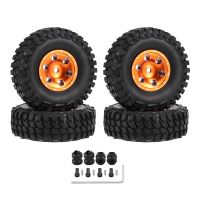 54X19mm 1.0 Beadlock CNC Wheel Rims &amp; Tires with Extended Hex for 1/24 RC Crawler Car Axial SCX24 AXI90081 Upgrade Parts