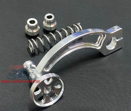 Càng thắng nhôm cnc bạc tặng kèm lò xo inox 304 gắn nhiều loại xe máy vario - ảnh sản phẩm 1