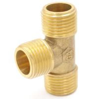 1/8" 1/4" 3/8" 1/2" BSPP Male Equal Tee 3 Ways Brass Pipe Connector Adapter Water Fuel Gas Valves