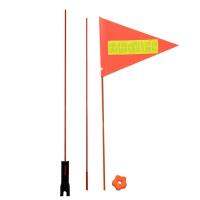 Bike Flag with Pole for Safety 6 Feet Waterproof Adjustable Bicycle Flag Safety Bike Flag for Children Bicycles Wheelchairs Portable Cycling Accessories for Trailers attractively