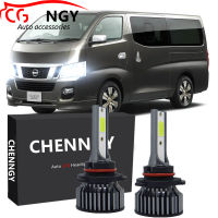 สำหรับ Nissan Urvan NV350 2014-2017 (ไฟหน้า)-2Pc CHENNGY LED สีขาว6000K หลอดไฟไฟหน้าชุด