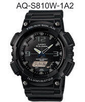 ของแท้100% คาสิโอ นาฬิกาข้อมือ Casio Standard รุ่น AQ-S810W-1A2 SOLAR POWERED ประกัน1ปี ร้าน Time4You T4U