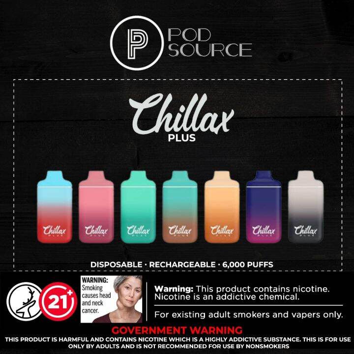 vape [AUTHENTIC] Chillax Disposable Pod 6000 Puffs | Lazada PH