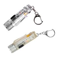 with Buckle LED Flashlight USB Rechargeable Keychain Waterproof Light for Outdoor