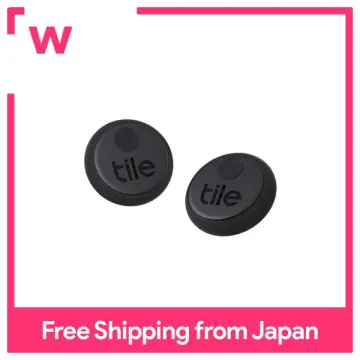 Tile RE-25002 Sticker (2020) Bluetooth Tracker (Pack of 2) - Black