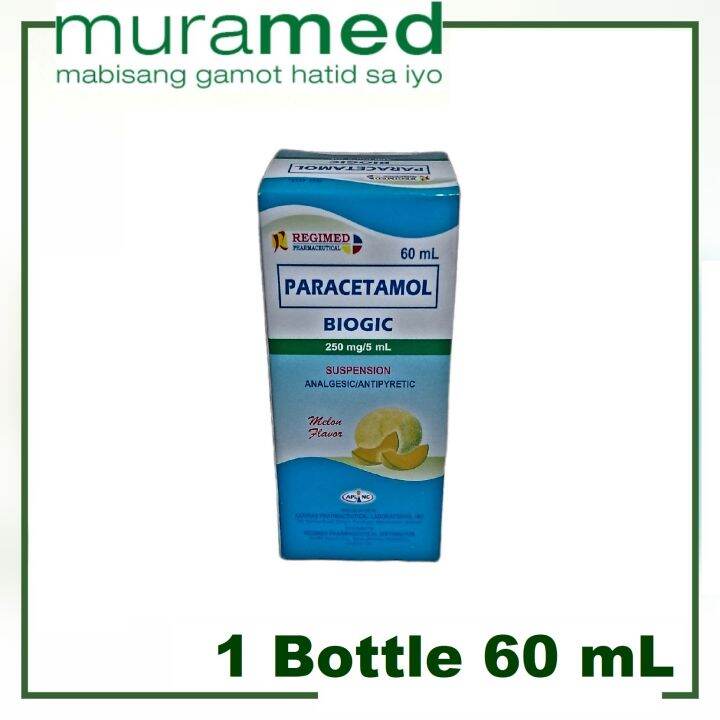 Biogic Paracetamol Suspension 250 mg 60 mL Lazada PH