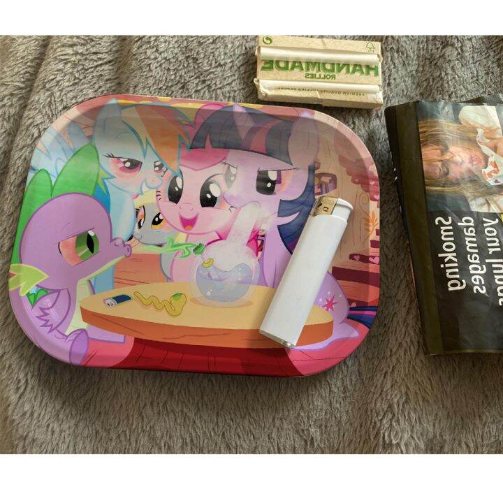 yf-2023-cartoon-rolling-tray-smoking-accessories-storage-for-roller-herb-tobacco-metal-plate-discs-smoke-paper-trays-wholesale