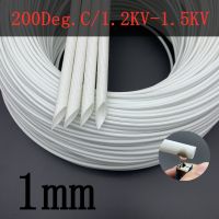 1M ID 1mm Braided Fiberglass Sleeves 200 Deg.C High Temperature Chemical Glass Insulation Soft Fiber Tube Sleeve Cable Protector