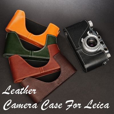 งานฝีมือกล้องถ่ายภาพของแท้สีน้ำตาลร่างกายกล่องกรณีสำหรับ Leica เยี่ยมชมเกราะป้องกัน