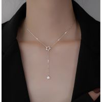 【cc】❂❄  925 Sterling Star Choker Drop Necklaces Woman Wedding Birthday Jewelry