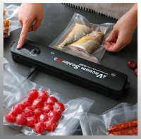 (แถมฟรีถุง 10 ซอง)เครื่องซีล สุญญากาศ Vacuum Sealer ใช้กับถุงพลาสติกหรือถุงอาหารสุญญากาศ พกพาได้ มีถุง