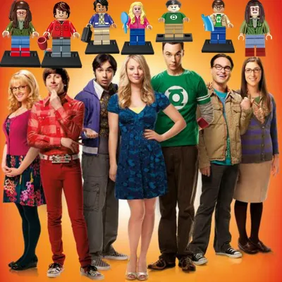 ภาพยนตร์ The Big Bang Theory TBBT วันเกิดของขวัญการศึกษาของเล่นเด็ก DIY Building Blocks Minifigures Bricks