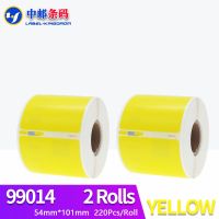 2 Rolls Dymo 99014 Yellow Color Generic Label 54mm*101mm 220Pcs Compatible for LabelWriter 450Turbo Printer Seiko SLP 440 450 USB Hubs