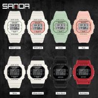 SANDA Women Watch Sports Watch Waterproof Multifunctional LED Watch