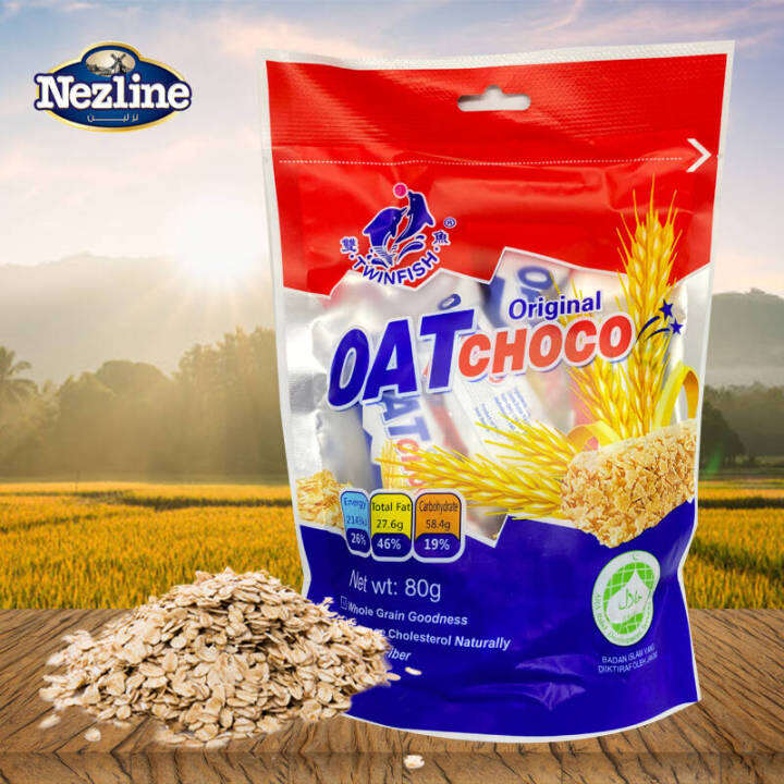 ขนมข้าวโอ๊ตอัดแท่ง-มี-5-รสชาติ-ตราเนสไลน์ขนาด-80-กรัม-oat-choco-nezline-brand-80g-โกดังขนมนำเข้าราคาถูก