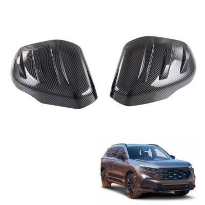 Car Carbon Fiber Rearview Side Glass Mirror Cover Trim Frame Side Mirror Caps for -V 2022 2023