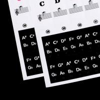สติกเกอร์คีย์บอร์ดเปียโนโปร่งใส54/61คีย์แป้นพิมพ์อิเล็กทรอนิกส์สติกเกอร์เปียโนปุ่มสีขาวสติกเกอร์1แป้นพิมพ์พีซี