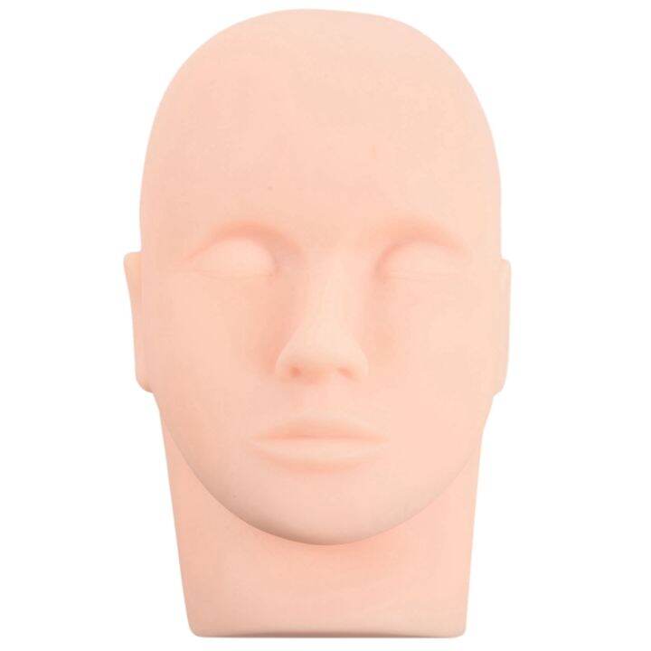 mannequin-flat-head-silicone-practice-false-eyelash-extensions-makeup-model-massage-training