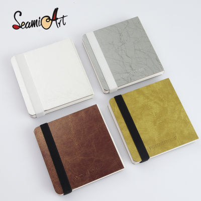 SeamiArt Potentate 10X10ซม. Mini Square สีน้ำ Sketch Pad คู่มือ300gsm 100 กระดาษผ้าฝ้าย24แผ่นสำหรับ Art Journal Drawing