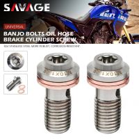 Motorcycle Universal Stainless Banjo Bolts Brake Master Cylinder Screw Brake Hose Caliper Bolt Hydraulic Clutch Screws M10 1.25