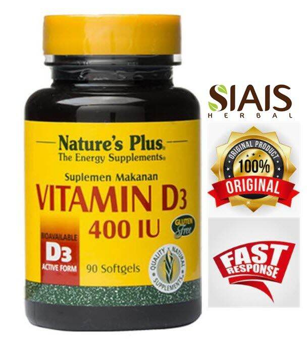 Nature's Plus Vitamin D3 400 Iu 90 Softgel Original | Lazada Indonesia