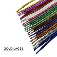 1Pair 100/140cm Fashion Glitter Shoelaces Colorful Round Shoe laces for Athletic Running Sneakers Shoes Boot Shoelace Strings