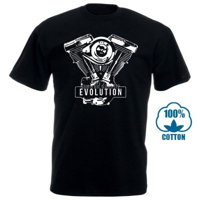 Mens Evolution Engine Biker T Shirt Cotton Shirt Short Hop T Shirt White Tee 100% Cotton Gildan