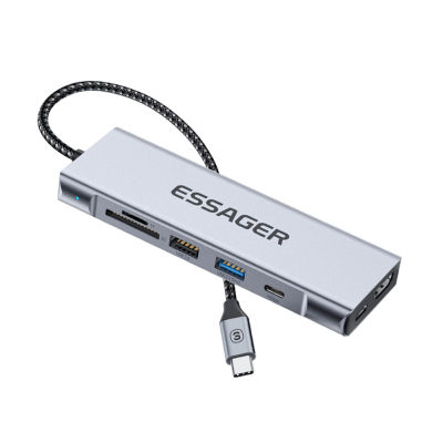 8-In-1 USB Hub อะแดปเตอร์ความเร็วสูง Hub หลาย Splitter พอร์ตสนับสนุน PD100W ชาร์จ HDMI เข้ากันได้สำหรับแล็ปท็อปศัพท์