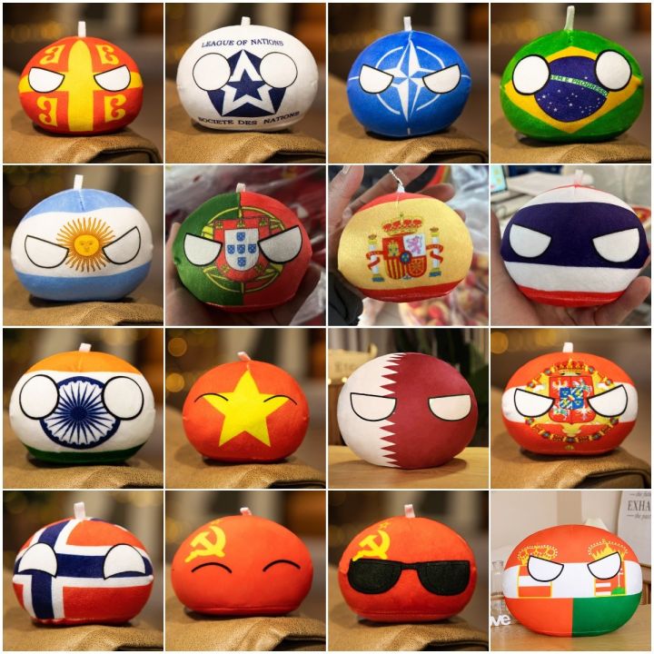 cw-10cm-polandball-pendant-countryball-balls-of-chile-mexico-spain-netherland-ussr-russia