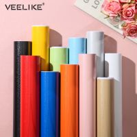 Glossy PVC Vinyl Contact Paper for Kitchen Cabinets Door Cover Stickers Home Decor Waterproof Removable Self Adhesive Wallpaper