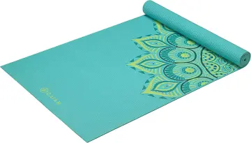 Gaiam Essentials Thick Yoga Mat Fitness & Exercise Mat with Easy-Cinch Yoga  Mat