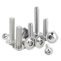 M2 M2.5 M3 M4 M5 M6 M8 M10 Bolts 304 Stainless Steel Hex Hexagon Socket Pan Round Button Head With Washer Bolt M2 Screw