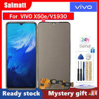 Salmatt จอ OLED LCD 6.44นิ้วสำหรับ Vivo X50e V1930แผงสัมผัสหน้าจอ LCD หน้าจอดิจิตอลแทนการประกอบสำหรับ Vivo X50e LCD