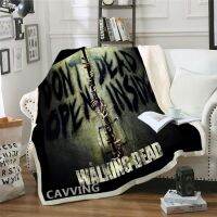 TV Series The Walking Dead 3D Printed Sherpa Blanket  Rectangle Blanket Home Textiles Fleece Wearable Blanket Blanket for Sofa