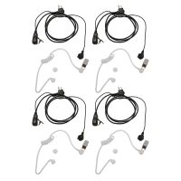 4Pack Fbi Style 2Pin Covert Acoustic Tube Earpiece Ptt Headset for Motorola 2 Ways Radio GP88S GP300 GP68 GP2000 GP88