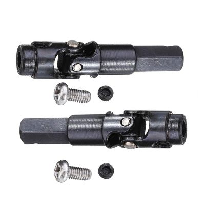 2 Pcs Metal Universal Drive Shaft for WPL C14 C24 C34 C44 B14 B16 B24 B36 1/16 RC Car Parts