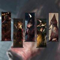 【CW】✖♛  Canvas Print Dead By Daylight Wall Horror Game Hanging The Pig Painting Scroll Plague Pictures Room