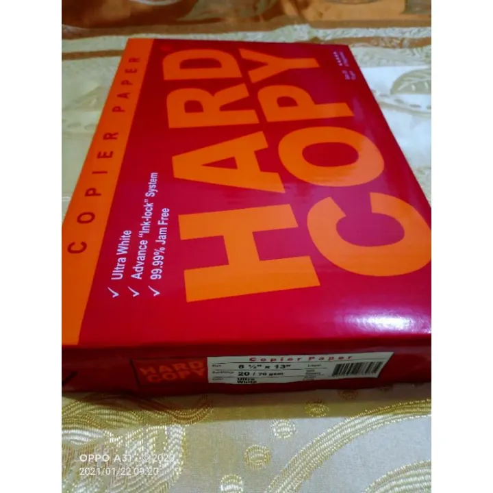 Hard Copy Copier Paper Lazada PH