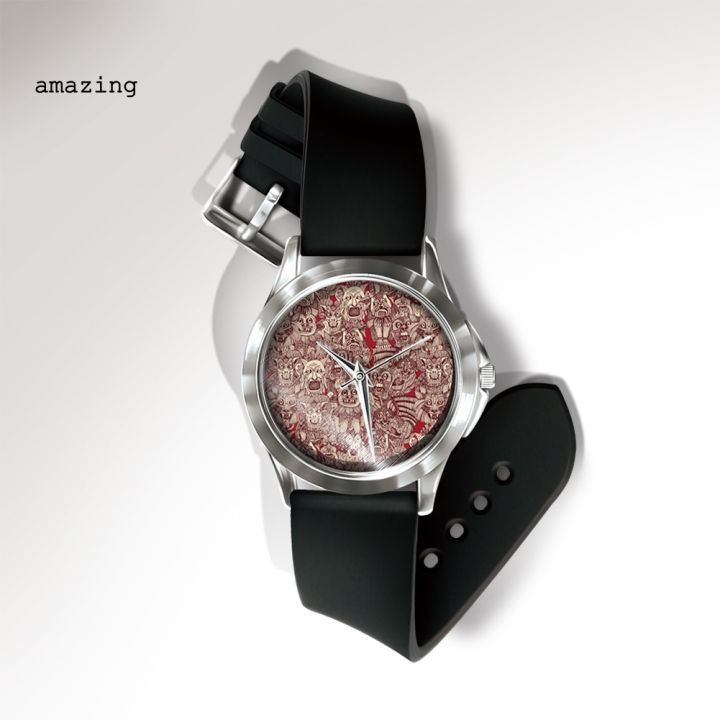 am-นาฬิกาข้อมือควอทซ์อะนาล็อก-pvc-ลายกะโหลก-ฮาโลวีน-พังก์-สยองขวัญ-5211042