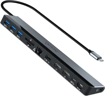 Thunderbolt 4 Dock, IVIIN Thunderbolt 4 Docking Station Dual Monitor 4K or  Single 8K@60Hz, 16-in-1 Thunderbolt 4 Hub with 85W Charging USB C Laptop  Compatible with MacBook Dell Hp, Thunderbolt 3 Dock 