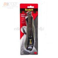 3M Scotch คัตเตอร์ สีดำรุ่น 45L ใบมีดทำจากสแตนเลสคุณภาพดี ระบบออโต้ล็อค ช่วยล็อคใบมีดในระดับที่ ต้องการใช้งานได้อัตโนมัติ