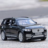 รถ1:32 VOLVOS XC90 SUV รถของเล่นไฟและเสียงสำหรับรถของเล่นรถหุ่นอัลลอย