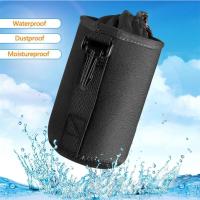 Camera Lens Case Photo Video Drawstring Pouch Bag Waterproof Barrel Sleeve With Hook For Canon Sony Nikon Dslr Cameras