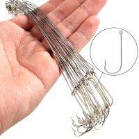 10pc Steel Wire Leader with Swivel and hooks Anti-bite Fishing Line 15/22.5cm Fishing Accessories Pike Bass Olta Leadcore Leash Accessories