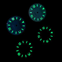 Watch modified accessories 28.5mm nh35 dial, suitable for assembling Japanese nh35 movement Watch nh35 case with S logo